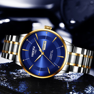 Montre de plongée de luxe pour homme à quartz, cadran en cristal saphir, boîtier en acier inoxydable 316L, étanche 100 bars, affichage à chiffres arabes - Product Image 2