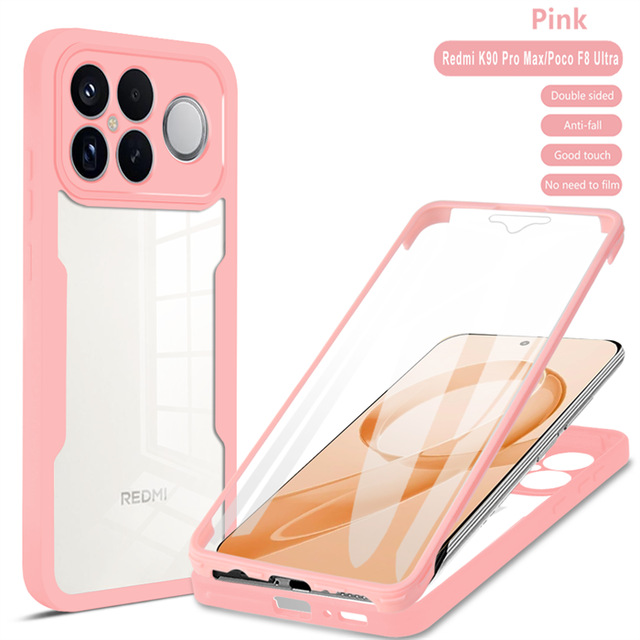 Lichicase Screen Protection Colorful Framed TPU Hybrid PC Mobile Accessorize for Xiaomi Poco F8 Pro F8 Ultra Phone Housings