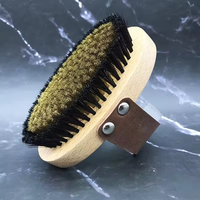 Fabricant de brosse sèche pour le nettoyage du corps personnalisée éco-certifiée brosse ronde en bois ovale en cuivre avec sac brosse de bain exfoliante pour la peau