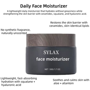 <span class=keywords><strong>Crème</strong></span> hydratante pour le visage SYLAX, sans parfum, non grasse, avec squalane, aloe vera, céramide et acide hyaluronique - Product Image 2
