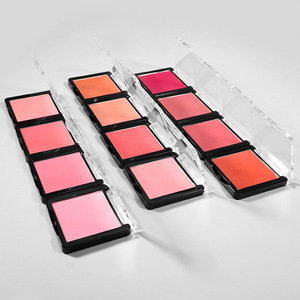 Poudre de fard à joues pressée transparente carrée noire de 12 couleurs, maquillage, marque privée, poudre de fard à joues - Product Image 5