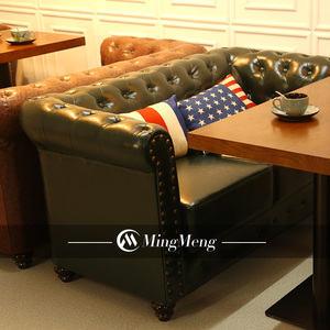 Mobili commerciali Chesterfield Design ristorante divano Night Club mobili divano e tavolo Set moderno caffè contemporaneo - Product Image 3