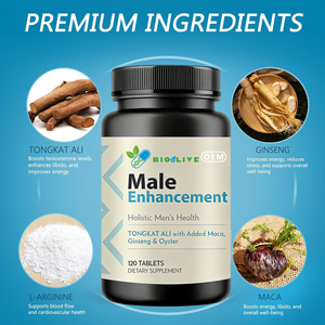 Pasokan Langsung Pabrik Tablet Tongkat Ali 120 Pcs Tongkat Ali Maca Ginseng Oyster Suplemen Makanan Peningkat Energi & Imunitas Pria OEM - Product Image 2