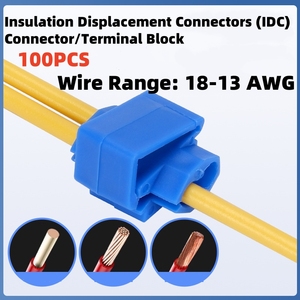 Conectores de Cable Eléctricos de Empalme Rápido, Terminales de Crimpado No Destructivos Sin Romper la Línea - Product Image 2