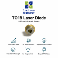 Diodo Láser Infrarrojo QSI QL85R6S 850nm 200mW TO18 5.6mm LD para Sensor de Movimiento, Visión Nocturna, Escaneo 3D, Pin D