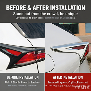 Chrome Rear Tail Light Trim Cover Bezel for NX200 NX300 NX300h 2015-2021 ABS Exterior Upgrade Accessories - Product Image 4