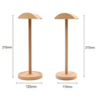 Support de casque en bois massif pour bureau, avec plateau de rangement, vente en gros