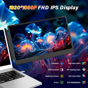 Écran d'extension pour <span class=keywords><strong>PC</strong></span> avec ports HDMI et USB-C, écran supplémentaire pour ordinateur portable, moniteur double écran LCD pour ordinateur portable - Product Image 2