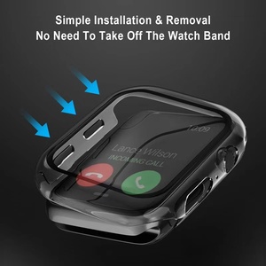Coque avec protecteur d'écran en verre trempé, pour <span class=keywords><strong>Apple</strong></span> <span class=keywords><strong>Watch</strong></span> série 6, 38mm 40mm 42mm 44mm - Product Image 3