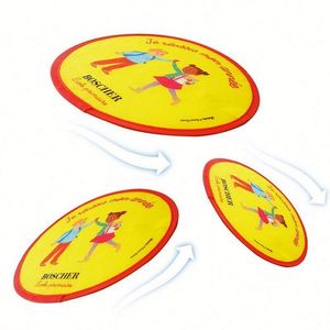 Ventilateur pliant rond en nylon doux personnalisé avec logo, idéal pour les enfants - Vente chaude - Product Image 1