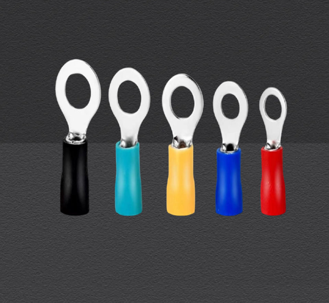 Plating Tin Insulated Cable Lug Round Ring Wire PCB Terminal Connector Crimping Tool Terminals