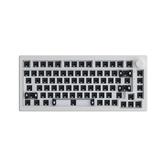 AKKO 5075S Cherry Gasket Mount Keyboard Kit with Knobs, RGB Backlit Side 75% Layout, Wired USB Type-C Mechanical Keyboard