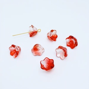 Accesorios de Joyería DIY, Material para Pulseras y Collares con Forma de Flor de Orquídea Amatista de 7*12 mm - Product Image 6