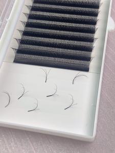 Grand Plateau 16 Rangées 3D Fée Trèfle Cils Moelleux Moyen <span class=keywords><strong>Sandwich</strong></span> Double Cheveux Pointu Plat Greffé Cils - Product Image 2