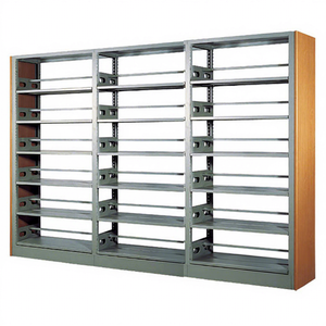 School <b>Library</b> Furniture Metal Steel Cube <b>Book</b> Rack Single Side Bookshelf Magazine Rack - Product Image 3