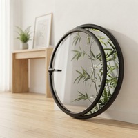 Fenêtre fixe ronde en aluminium de forme spéciale DEMEA avec ouverture horizontale, adaptée aux volets roulants.