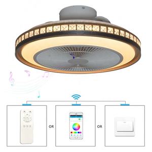 Hiện đại LED Đèn <span class=keywords><strong>Fan</strong></span> 3600/6000K màu <span class=keywords><strong>s</strong></span>ắc không đổi RGB ánh <span class=keywords><strong>s</strong></span>áng điều khiển từ xa Hot Bán Flush núi Thiết kế quạt trần cho phòng ngủ - Product Image 6