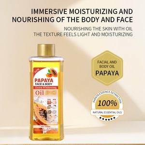 Huile pour le visage et le corps à la papaye 200 ml, huile essentielle éclaircissante et anti-rides, soin complet du corps - Product Image 2
