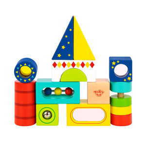 Hot Sale Holz spielen Baby Multifunktion baustein Spielzeug Spiele für Kinder - Product Image 3