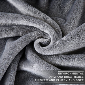 Plain Dyed Super Soft Big Queen Size Soft Blanket Warm Blanket Winter Fall <strong>Throw</strong> Fleece Blanket Flannel <strong>Throws</strong> - Product Image 3