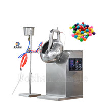 Mini automatique amande douce bonbons poudre revêtement par pulvérisation casserole graine tablette sucre noix arachide chocolat film machine de revêtement