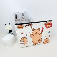 Dompet Koin Sekolah Portabel Ramah Lingkungan Dapat Digunakan Kembali Dapat Didaur Ulang Tas Resleting Kanvas yang Dapat Dicuci Dompet Anak Perempuan Tempat Pensil Motif Kartun
