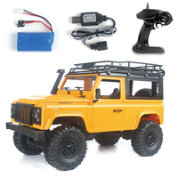 Coche de Control Remoto Todoterreno 2.4G 4WD 1/12 MN90, Simulación de Land Rover Defender, Vehículo de Carreras RC