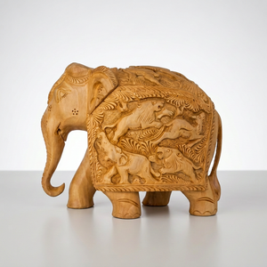 Wood Carving elephant - Product Image 4