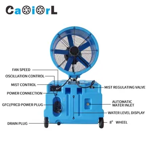 Caoiorl 26 "sương mù <span class=keywords><strong>Fan</strong></span> smf260660 ETL CE gfci nhiệm vụ nặng nề <span class=keywords><strong>Fan</strong></span> lưu trữ Stackable thiết bị bay hơi mát cho nước làm mát và phun sương - Product Image 5