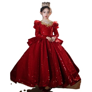 Red Design Small Girls Dress