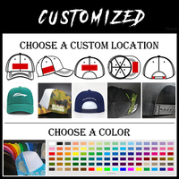 HN0001 Casquette Trucker à 5 Panneaux de Haute Qualité Sport Personnalisée avec Broderie, Impression de Logo, Maille, Mousse et Corde, Vierge