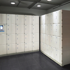 Système de casiers intelligents Toppla Home Furniture : Armoire de rangement pour chaussures en plastique avec serrure électronique, casiers de gym assemblés - Product Image 2