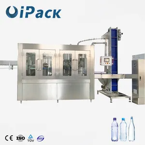 The complete water production line includes blowing/Water treatment/filling/labeling/wrapping machines
