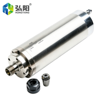 HYCNC HQD 2.2KW 220V ER20 85mm Spindle 24000RPM 400Hz Pelumasan Grease Pendingin Air Motor Spindle untuk CNC Router Pengerjaan Kayu