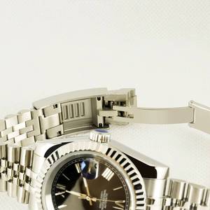 Stainless Steel Men's <b>Watch</b> Wholesale Supplier Sapphire Crystal Folding Clasp <b>Black</b> Mechanical Wristwatch - Product Image 6