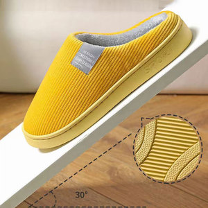 2025 di moda invernale cotone antiscivolo peloso caldo casa scarpe felpate Femmes signore adolescenti uomini scivola pantofole per le donne - Product Image 6