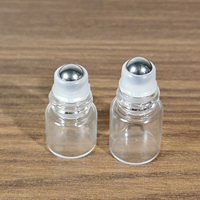 Vente en gros de petite bouteille à bille roulante en verre de 1ml 2ml 3ml 5ml 10ml de parfum transparent pour test d'échantillon