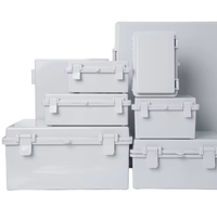 Boîtier de distribution à couvercle articulé en ABS/PC, boîtier électronique extérieur en plastique personnalisé, étanche IP66 pour instruments