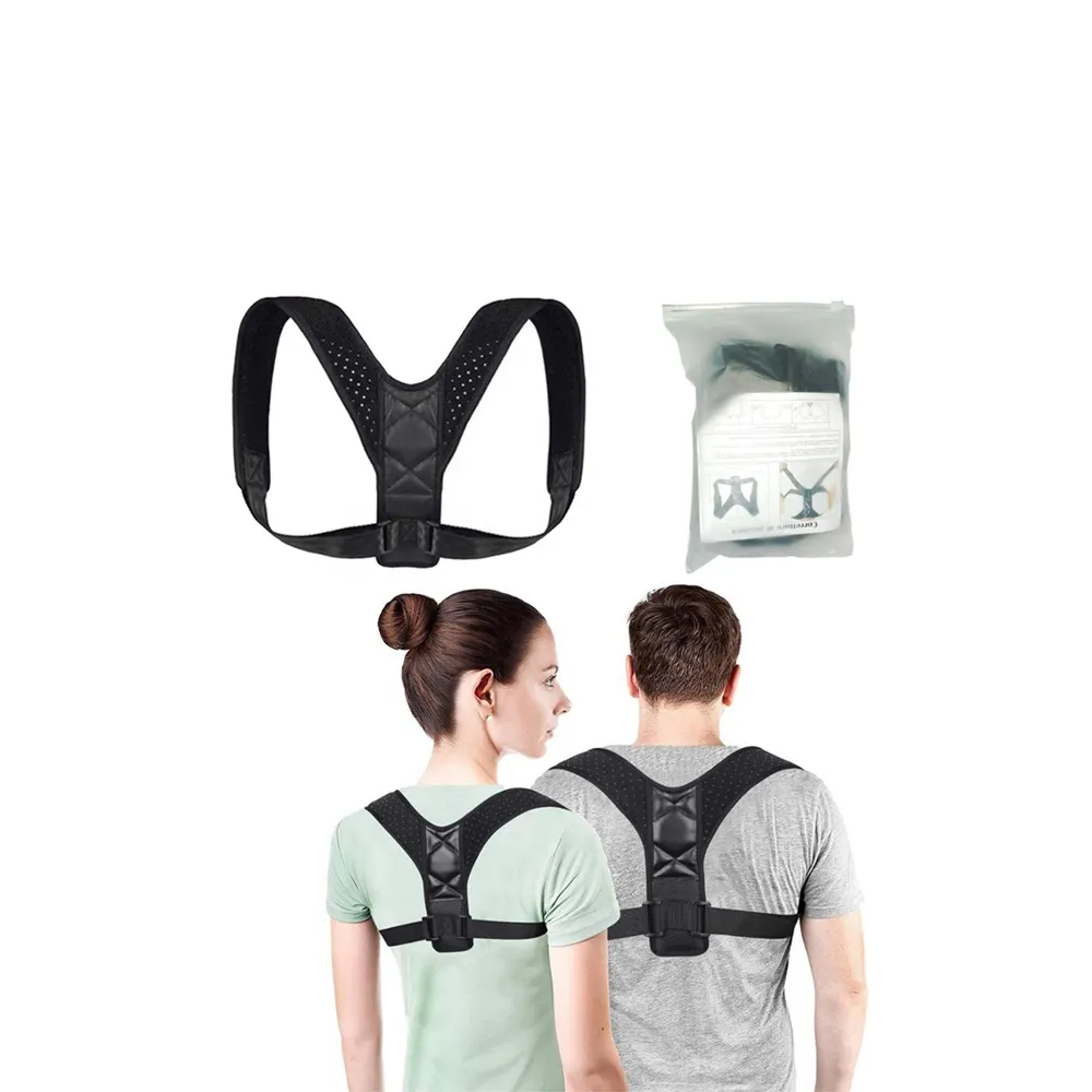 Wholesale Women Men Shoulder Corrector Brace Strap Humpback Correction Belt Posture Support