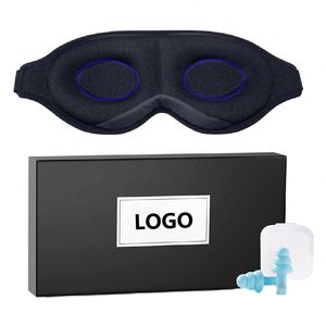 Masque de sommeil pour dormeurs latéraux, 100% occultant, en coton super doux, cache-yeux bloquant la lumière pour femmes et hommes - Product Image 1