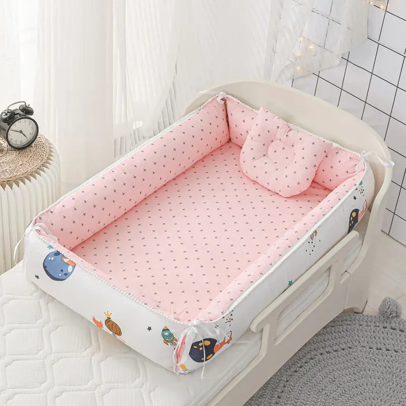 Gemelli Lettino Baby Recinto Per Bambini Twin Bed Materasso Bettwaesche120x124cm 