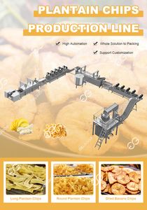 50กิโลกรัม/ชั่วโมงทอดกล้วยชิปพืช | ชิปกล้าทำเครื่องจักรสำหรับกล้วย - Product Image 4