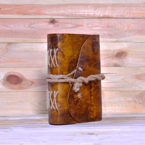 Handmade Leather <b>Journal</b> Notebook with Deckle Edge Paper Genuine Leather A5 Diary Vintage <b>Writing</b> Planner Travel Sketchbook - Product Image 2