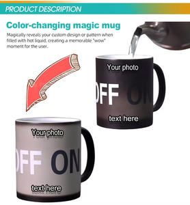 <span class=keywords><strong>Taza</strong></span> de 11 oz que Cambia de Color, Tazas de Café de Cerámica con Impresión por Transferencia de Calor Personalizada, <span class=keywords><strong>Taza</strong></span> Mágica de Porcelana con Diseño Personalizado - Product Image 5