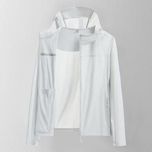 Personnalisé UPF 50 + sweat à capuche zippé femmes chemise <span class=keywords><strong>de</strong></span> soleil à manches longues veste en toile mince pour la <span class=keywords><strong>randonnée</strong></span> été vêtements <span class=keywords><strong>de</strong></span> Protection solaire en plein air - Product Image 6