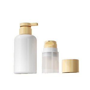 Nuevo Set de Botellas para Cuidado del Bebé, Botella Redonda con Bomba de 300ml y 500ml, Botella de Champú, Botella de Loción sin Aire de 50ml de PP - Product Image 5