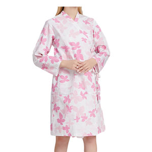 Bata de <span class=keywords><strong>hospital</strong></span> unisex mediana, batas de paciente y vestidos de enfermería reutilizables y pijamas médicos con mangas cortas para <span class=keywords><strong>maternidad</strong></span> - Product Image 6