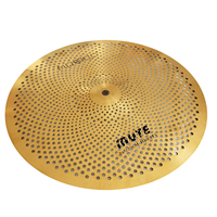 Factory Produces 5PCS Golden Color Low Volume Practice Cymbal Set With Cymbal Bag for Percussion Instruments