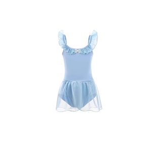 Maillot de <span class=keywords><strong>Ballet</strong></span> con Falda para Niñas, sin Mangas, Traje de Actuación para Gimnasia Artística - Product Image 4