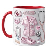 Tasse à café et à eau en céramique unique et luxueuse avec motif d'outils médicaux